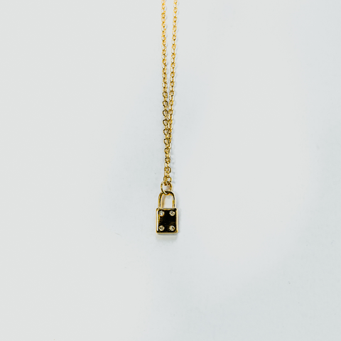 Lock 18K Dipped Necklace